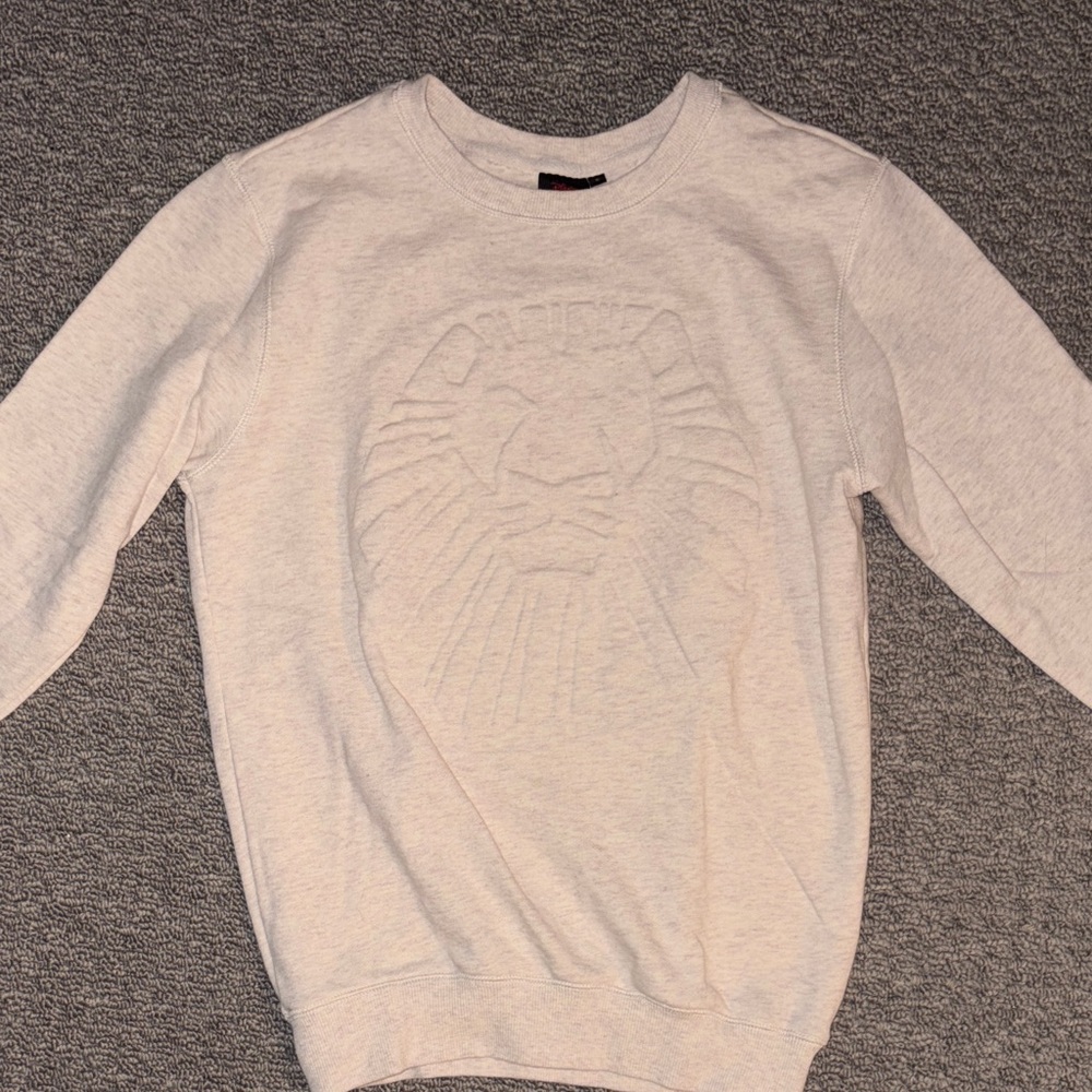 Disney The Lion King Pullover Crewneck Sweatshirt in Warm Oatmeal